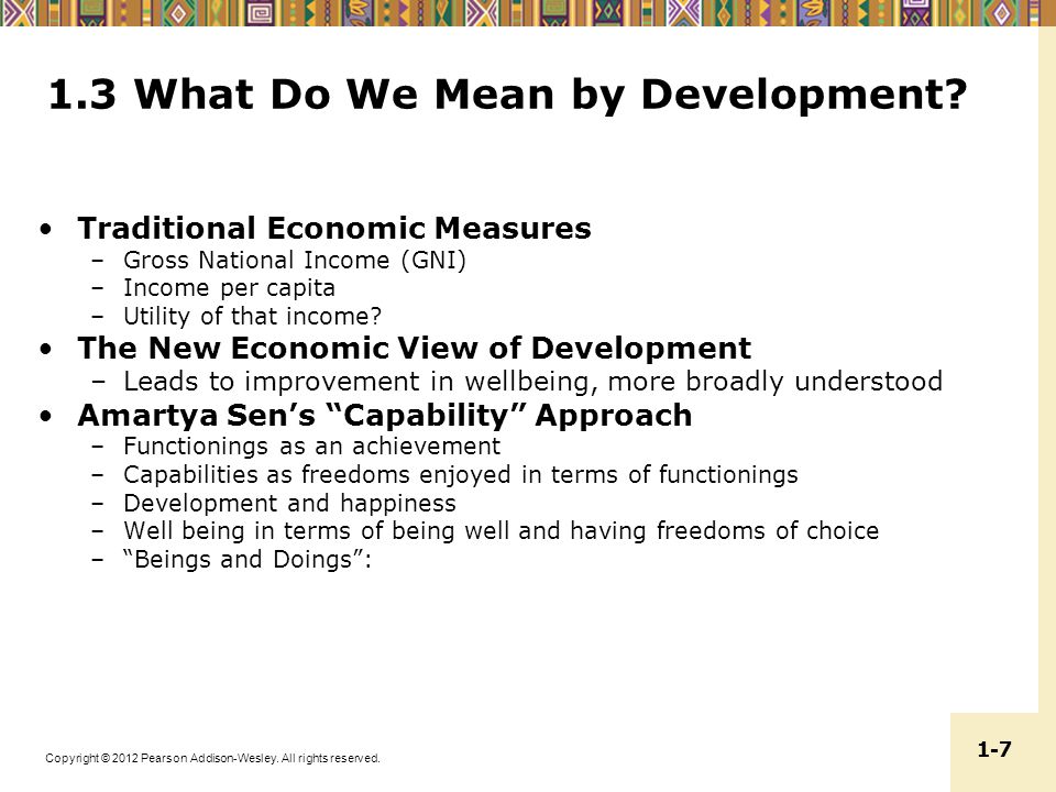 Chapter 1 Introducing Economic Development: A Global Perspective